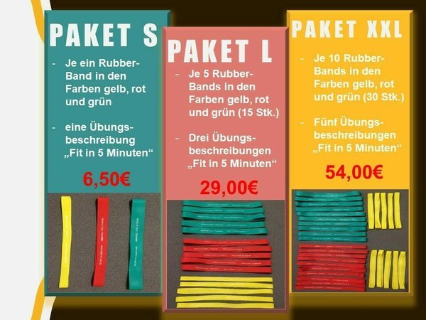 Rubber-Band Paket L (15er Set)